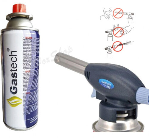 Butelie Gaz 220g cu Valvă Gaztech