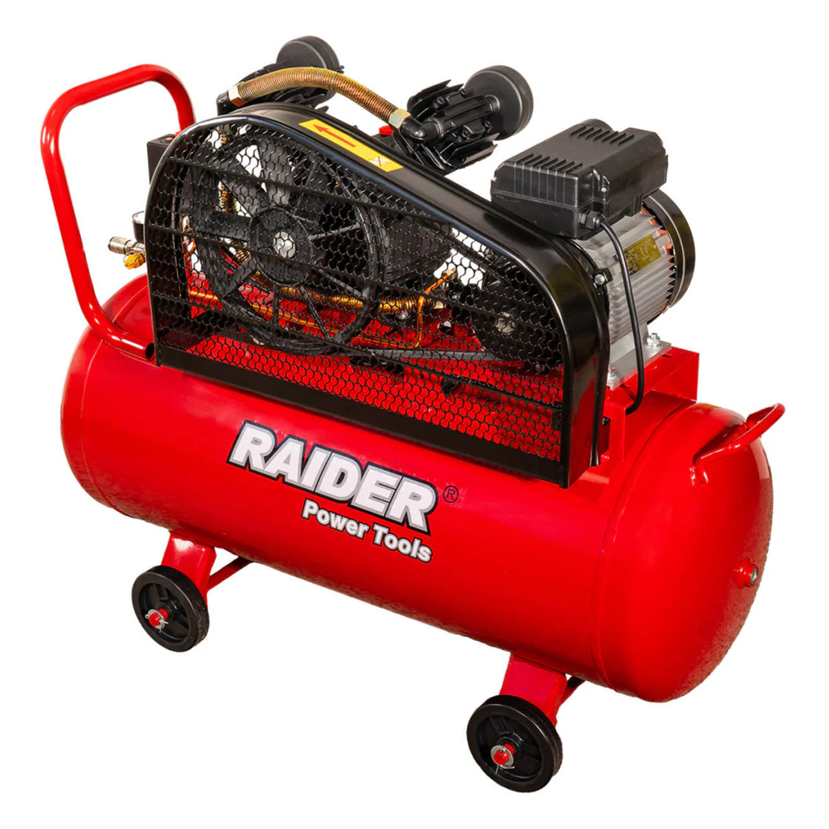 Compresor de Aer 100 L pe Curea, 1.5 kW, 170 l/min, 2 Pistoane RD-AC17 Raider - Compresor de Aer 100 L pe Curea, 1.5 kW, 170 l/min, 2 Pistoane RD-AC17 Raider -