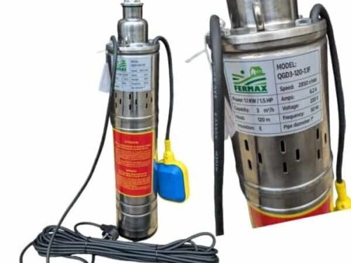 Pompa submersibila cu plutitor tip tun, putere 1.1kw, debit 3000 litri/h, 2850 rot/min