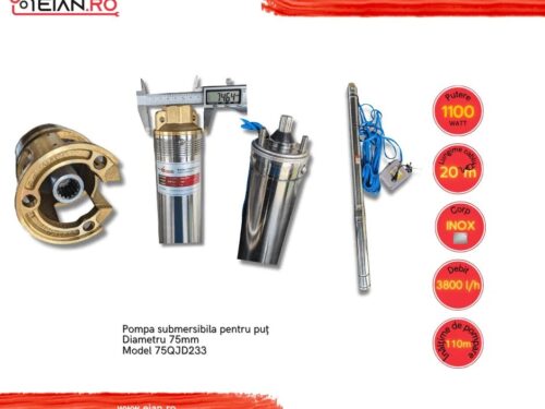 Pompa submersibila pentru put Diametru 75mm Model 75QJD233