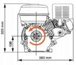 Motor benzina Gospodarul Profesionist GX200, 7 CP, 4 Timpi , OHV, ax cu pana 20mm - imagine 3
