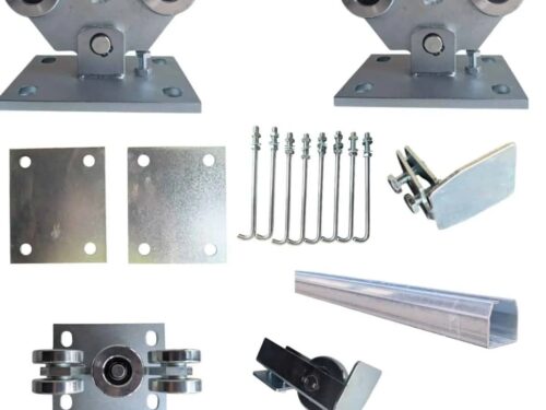 Kit complet poarta culisanta XL5S 500kg cu sina otel galvanizata 6m