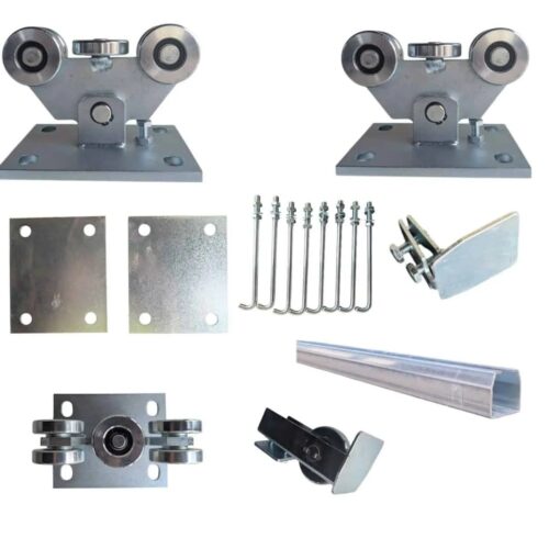 Kit complet poarta culisanta XL5S 500kg cu sina otel galvanizata 6m