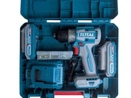 Masina de Gaurit Total 20V Brushless, 2 acumulatori, geanta transport inclusa