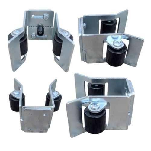 Ghidaj opritor reglabil 80mm cu 2 role