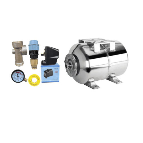 Set Butelie 50l Inox si automatizare hidrofor