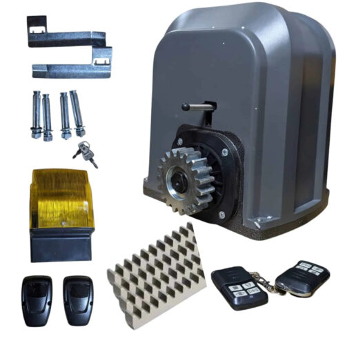 Kit Motor Poarta Autoportanta 550W, 1200 Kg – Automatizare cu Cremalieră Metalică 4 m pentru Porți Grele