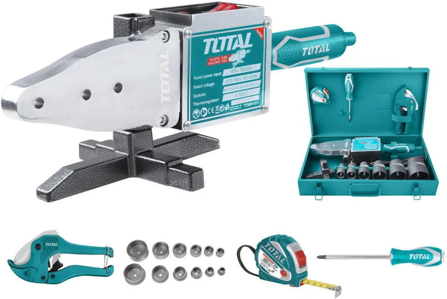 Masina de sudat tevi Total TT328151, 800W/1500W Masina de sudat tevi Total TT328151, 800W/1500W