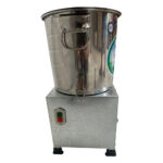 Mașină de tocat legume și fructe 5L, motor electric 220W, cuvă metalică, 4 cuțite, 4 discuri rezervă - imagine 5