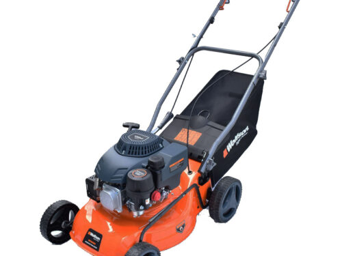 Mașină de tuns iarba pe benzina, autopropulsată, 3.5 CP, 132 cc, lățime tăiere 41 cm, coș 45L