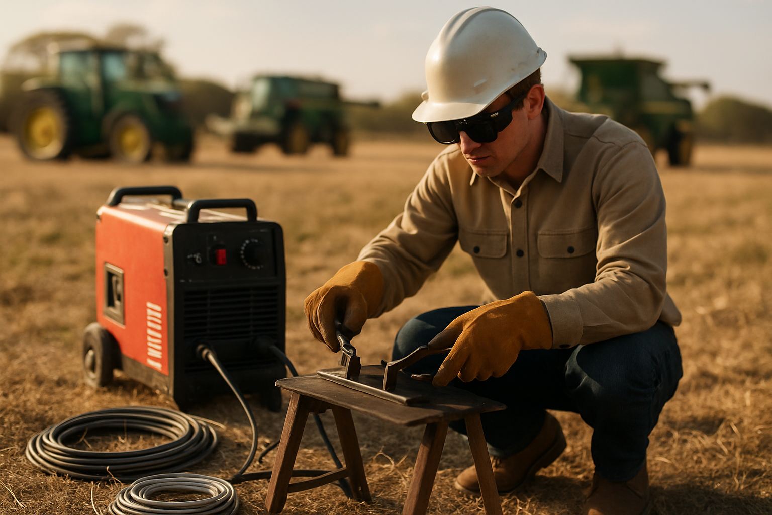 Trusă pentru accesorii sudură câmp cu generator sudură portabil, cleme sudură și coliere