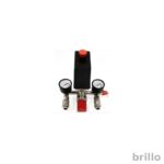 Presostat compresor cu 2 manometre, reductor presiune, 2 cuple rapide, 230V, 12 Bar - imagine 7