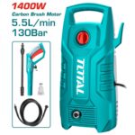 Aparat de spălat cu presiune TOTAL, 1400 W, IPX5, 130 BAR, 5.5 L/min