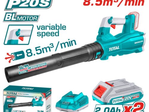Suflanta cu acumulator TOTAL 20V – 8.5m³/min, include 2 acumulatori si incarcator