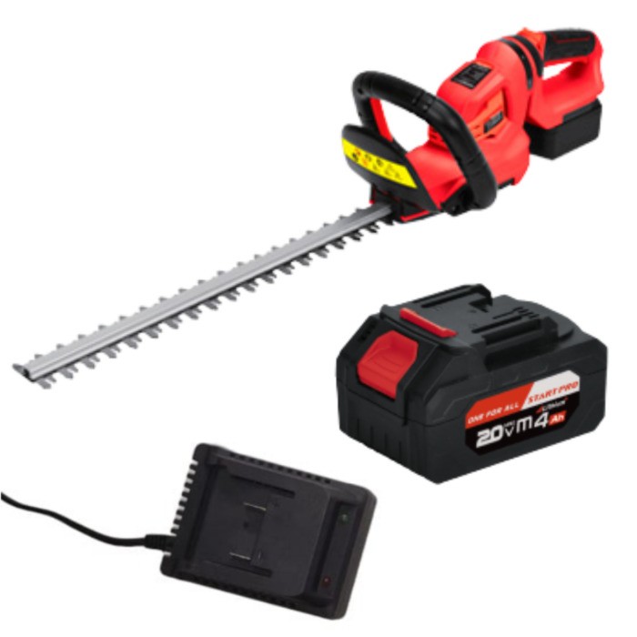 ezgif-8584b24de46bc491 Foarfeca gard viu cu acumulator STARTPRO SHT-21 (include acumulator 4Ah si incarcator) - imagine 1