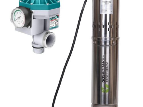 Pompă Submersibilă Gospodarul Profesionist 1500W + Presostat TOTAL