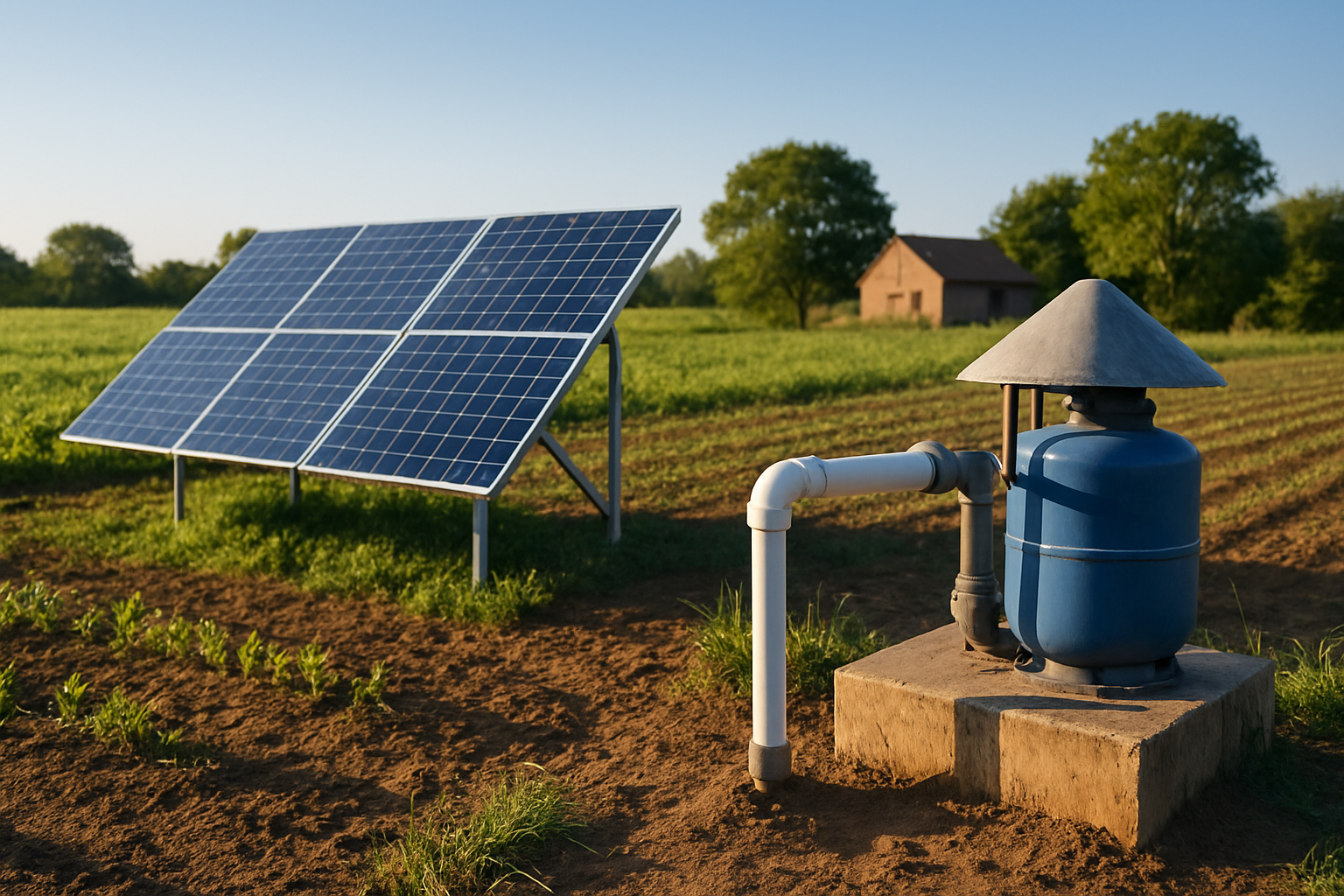 Comparatie pompe solare irigații si hidrofor pentru irigatii ferme mici