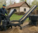 sistem reciclare tocătură cu tocător, sită și transportor pentru biomasă