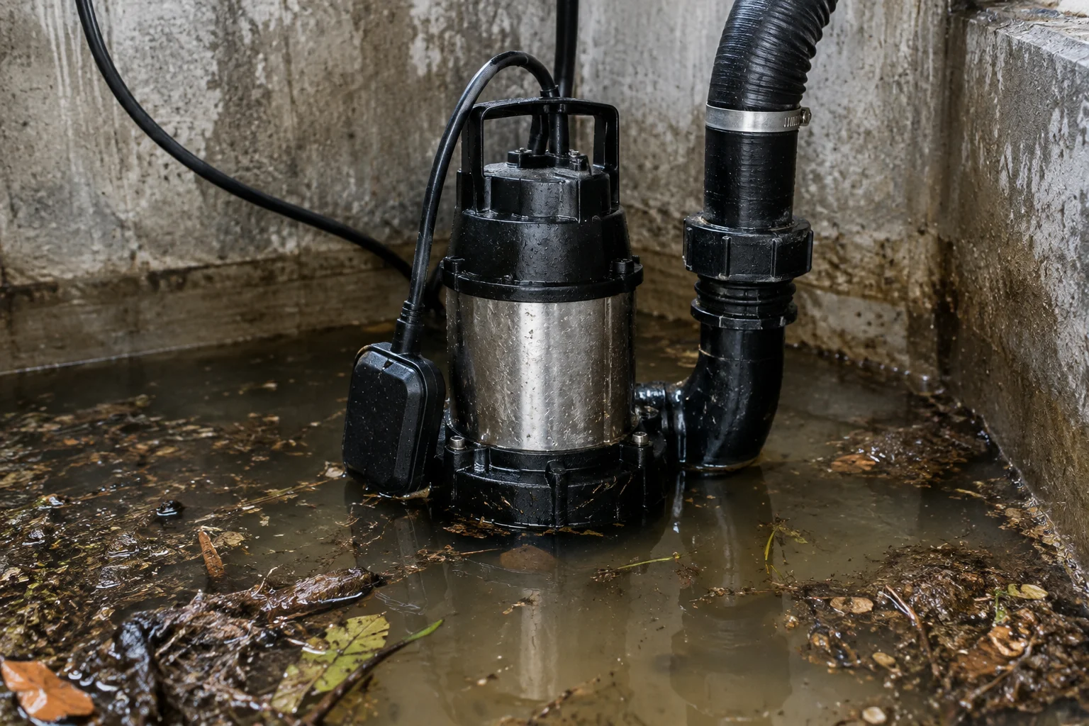 pompă submersibilă cu tocător pentru evacuarea apelor încărcate cu resturi