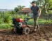 Motocultor de 7 CP folosit într-o gospodărie pentru pregătirea solului