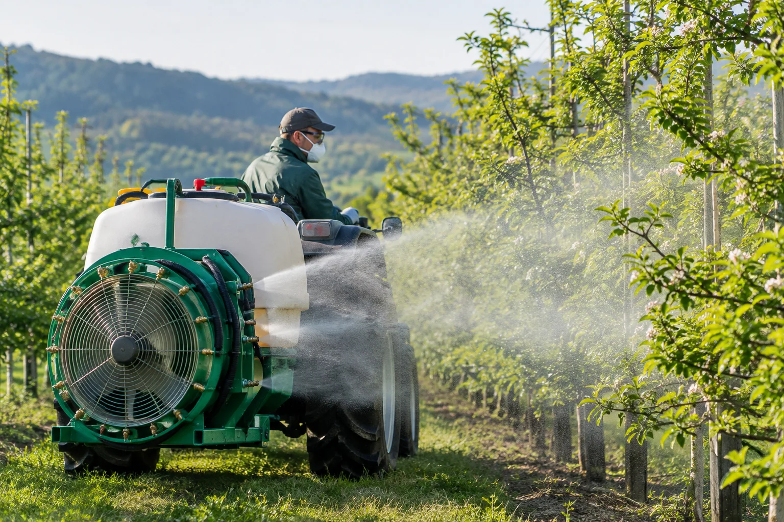 Aplicarea tratamentelor la culturi cu atomizor și fertilizare foliară în teren