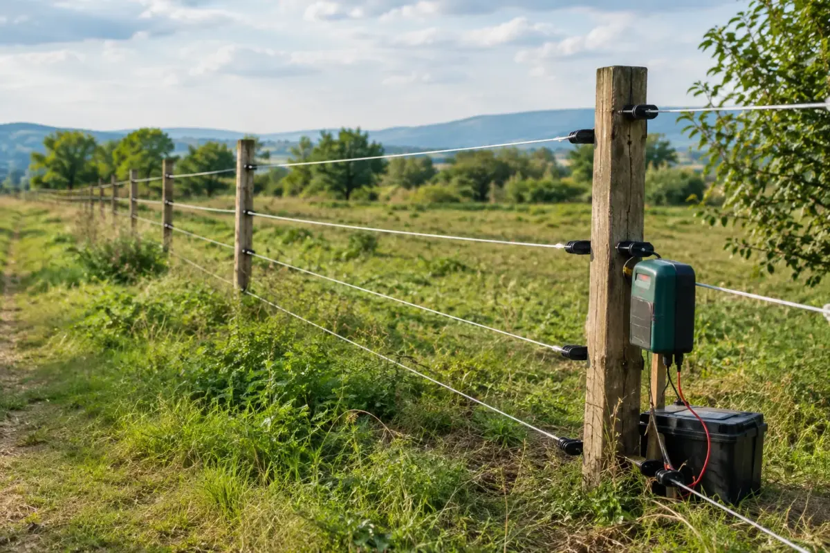 Generator gard electric montat pentru protecția unui perimetru de dimensiuni medii